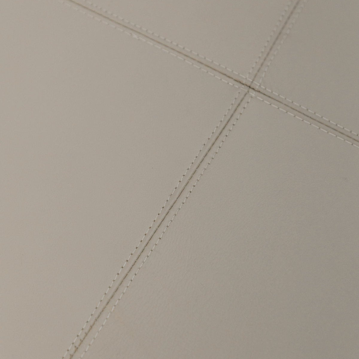 HANKI Hewn leather ottoman lifestyle view