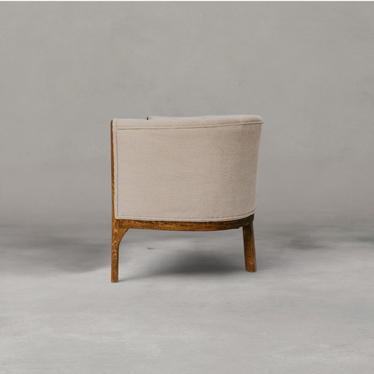HANKI Serein channel back sofa rear view on timber legs