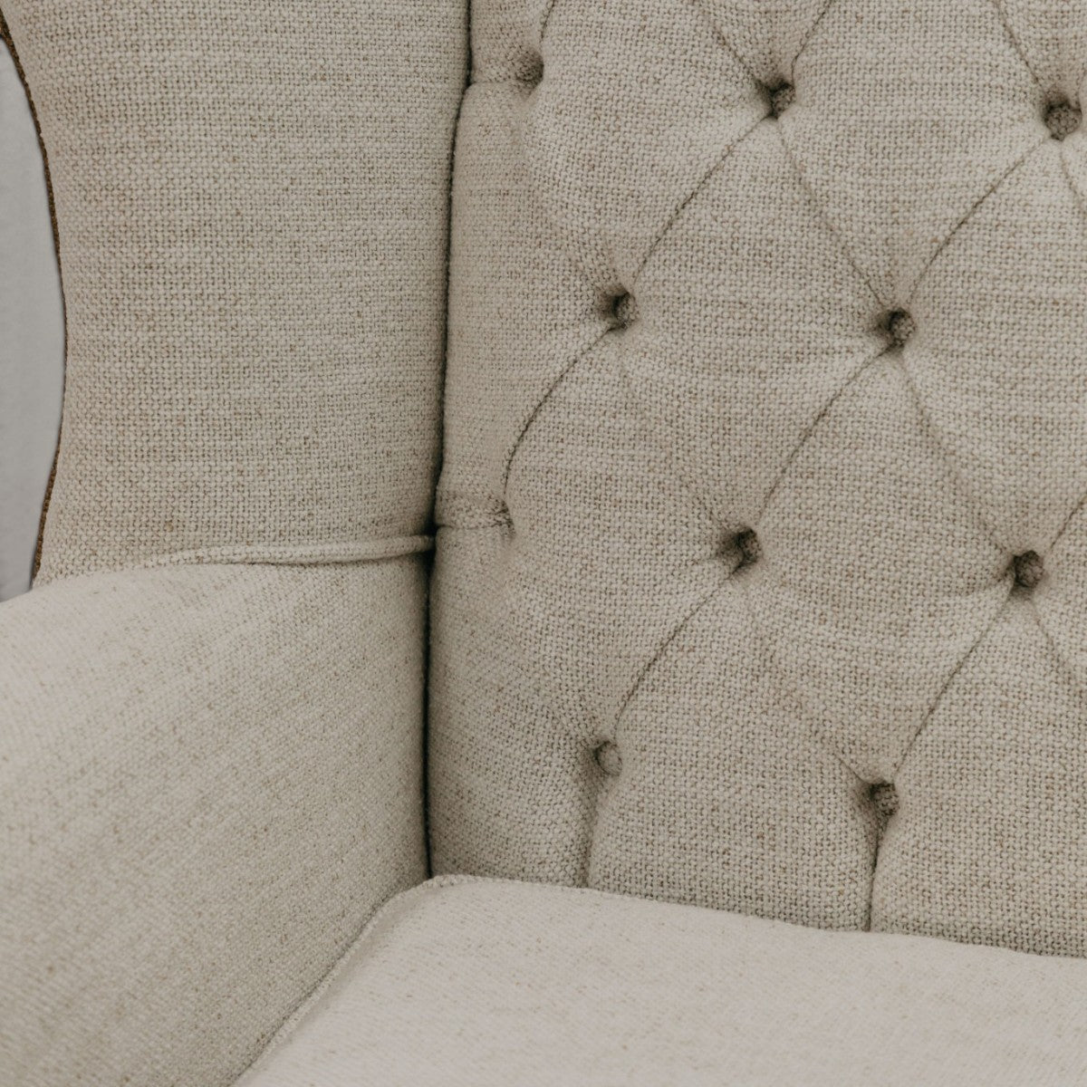 HANKI Verin Wingback stone brown chair lifestyle view