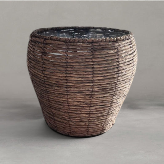 HANKI Black Basket woven natural fibre storage basket