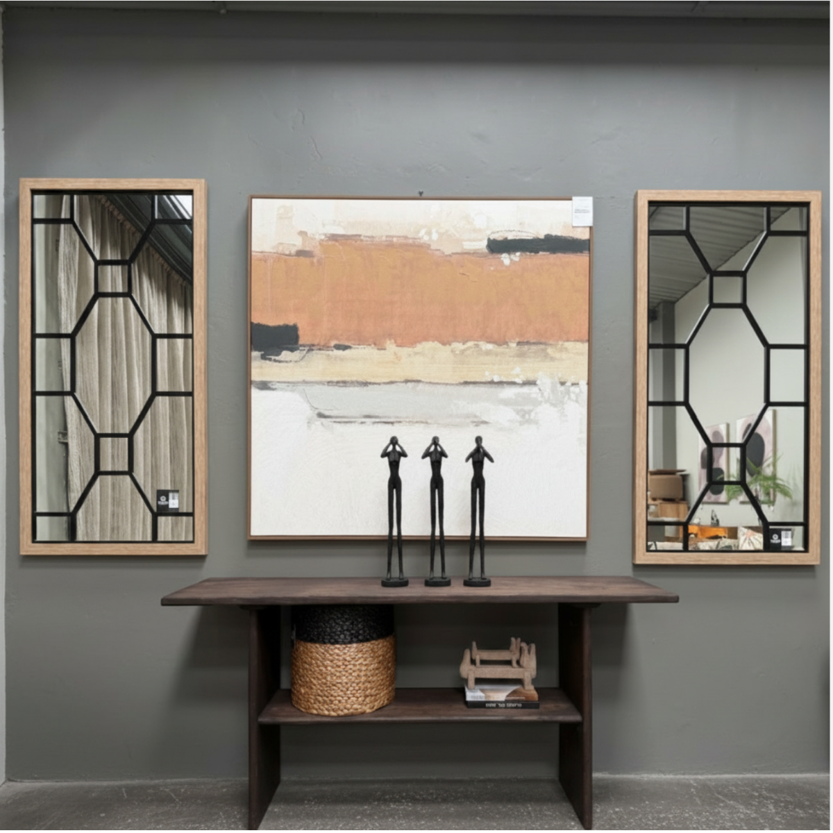 HANKI Brann console table styled in a living room setting