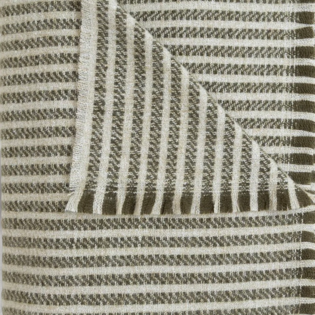 Celine Throw in Twiggy by Hertex — soft striped throw blanket, HANKI Livin Luxury