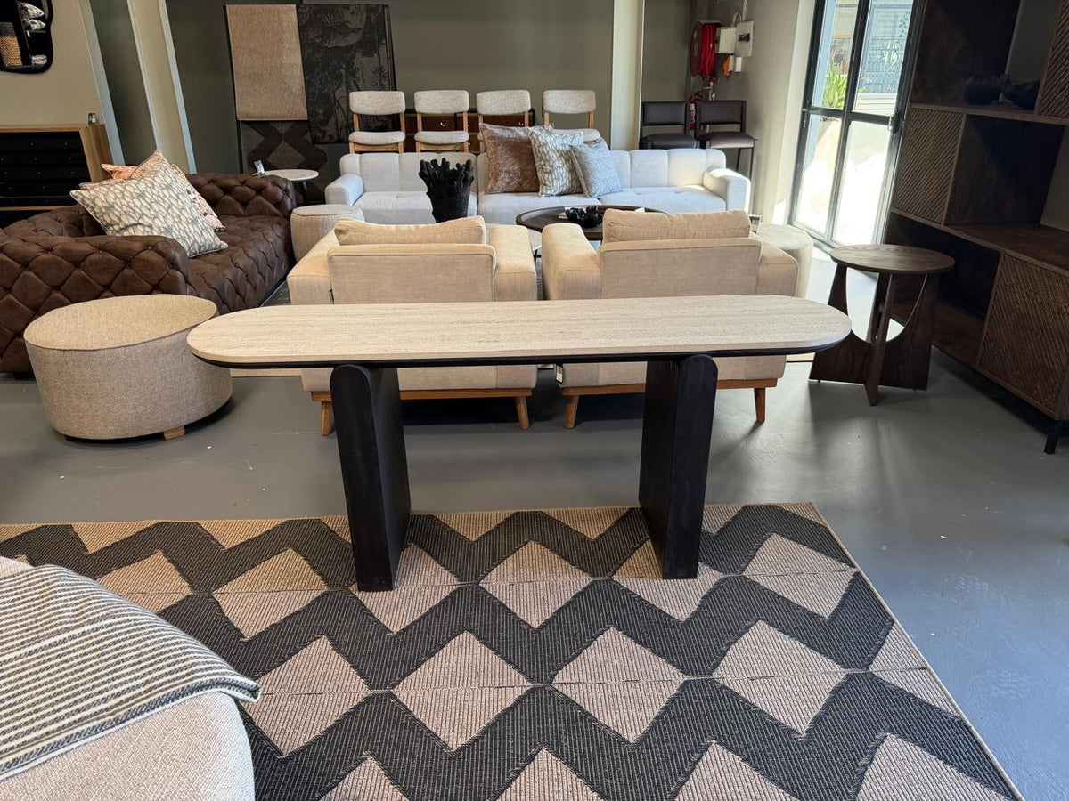 HANKI Flint console table styled in the George showroom