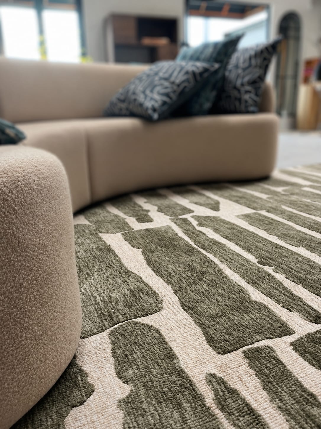 HANKI Wayfarer Fauna rug by Hertex styled in the George showroom