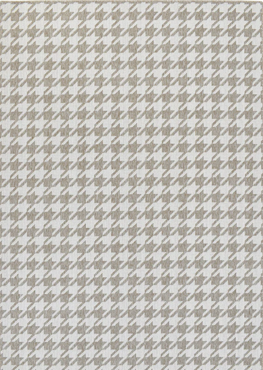 HANKI Houndstooth Sand Rug MONN flat woven décor
