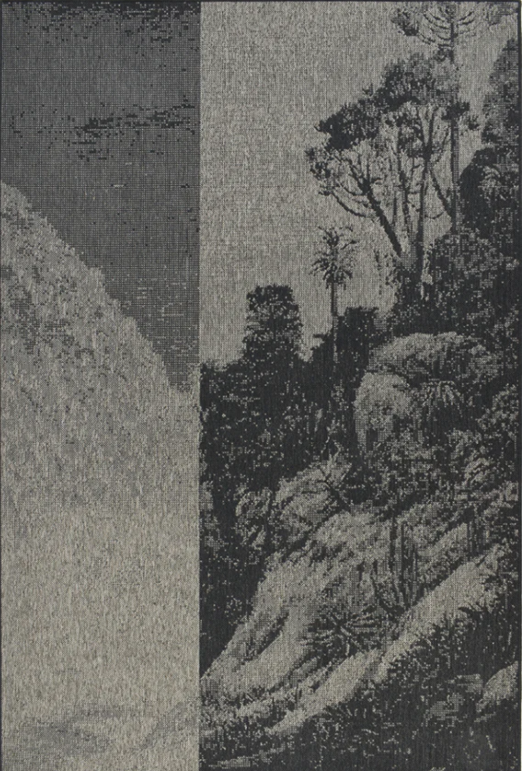 HANKI Kloof Slate Runner MONN flat woven décor
