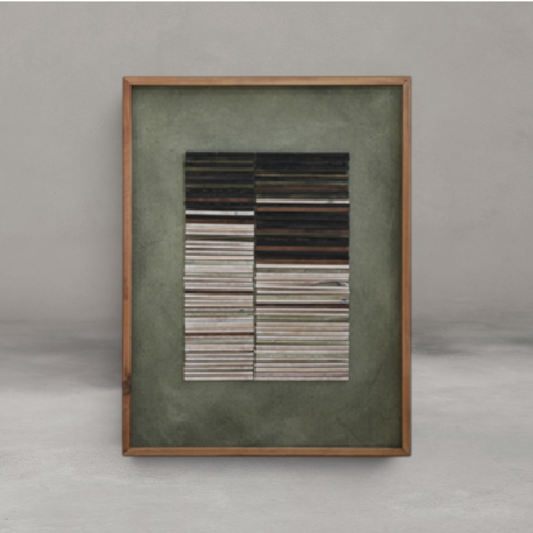 HANKI Ledger mixed media wall art graphic structured texture