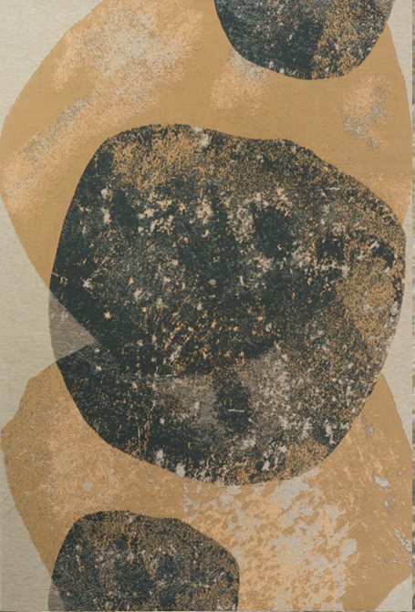 HANKI Lichen Gold Rug MONN flat woven décor