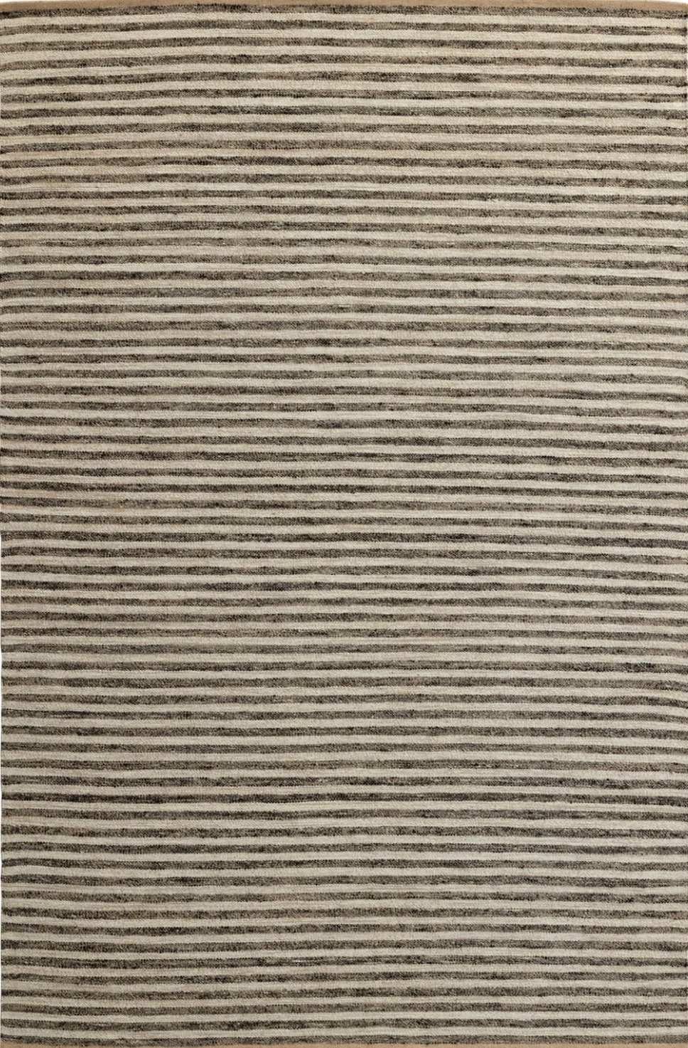 HANKI Paralla Liquorice Rug wool jute striped décor