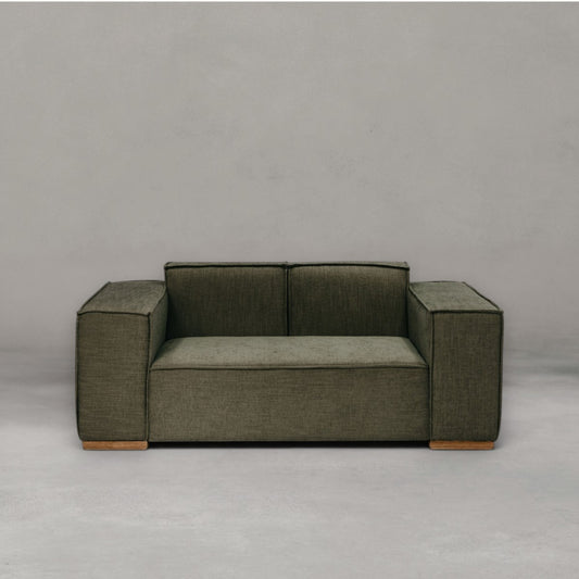 HANKI Saphen luxury fabric sofa front view
