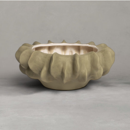 HANKI Suede Bowl olive green matte ceramic decorative bowl
