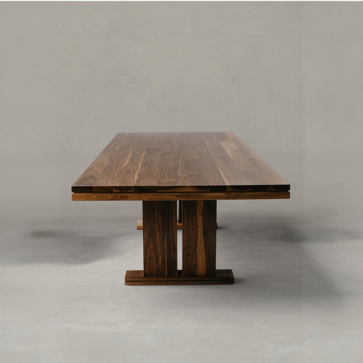 HANKI Thorne solid timber dining table front view