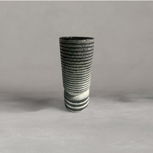HANKI Zebra Vase Large bold stripe ceramic statement vase