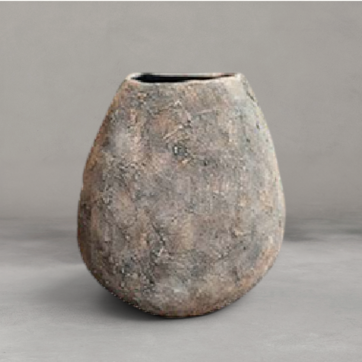 HANKI Boucle Bulb Vase Rock textured ceramic bouclé sculptural décor