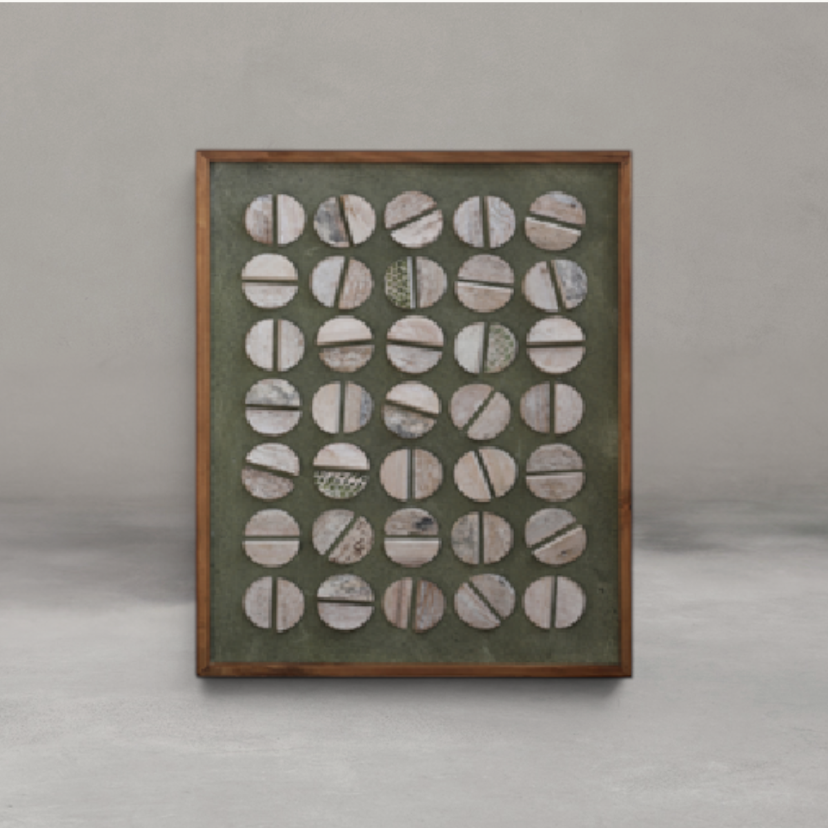 HANKI Phases mixed media wall art abstract layered texture