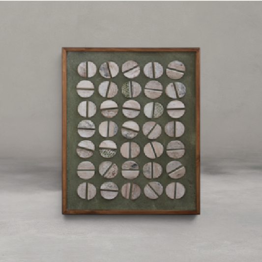 HANKI Phases mixed media wall art abstract layered texture