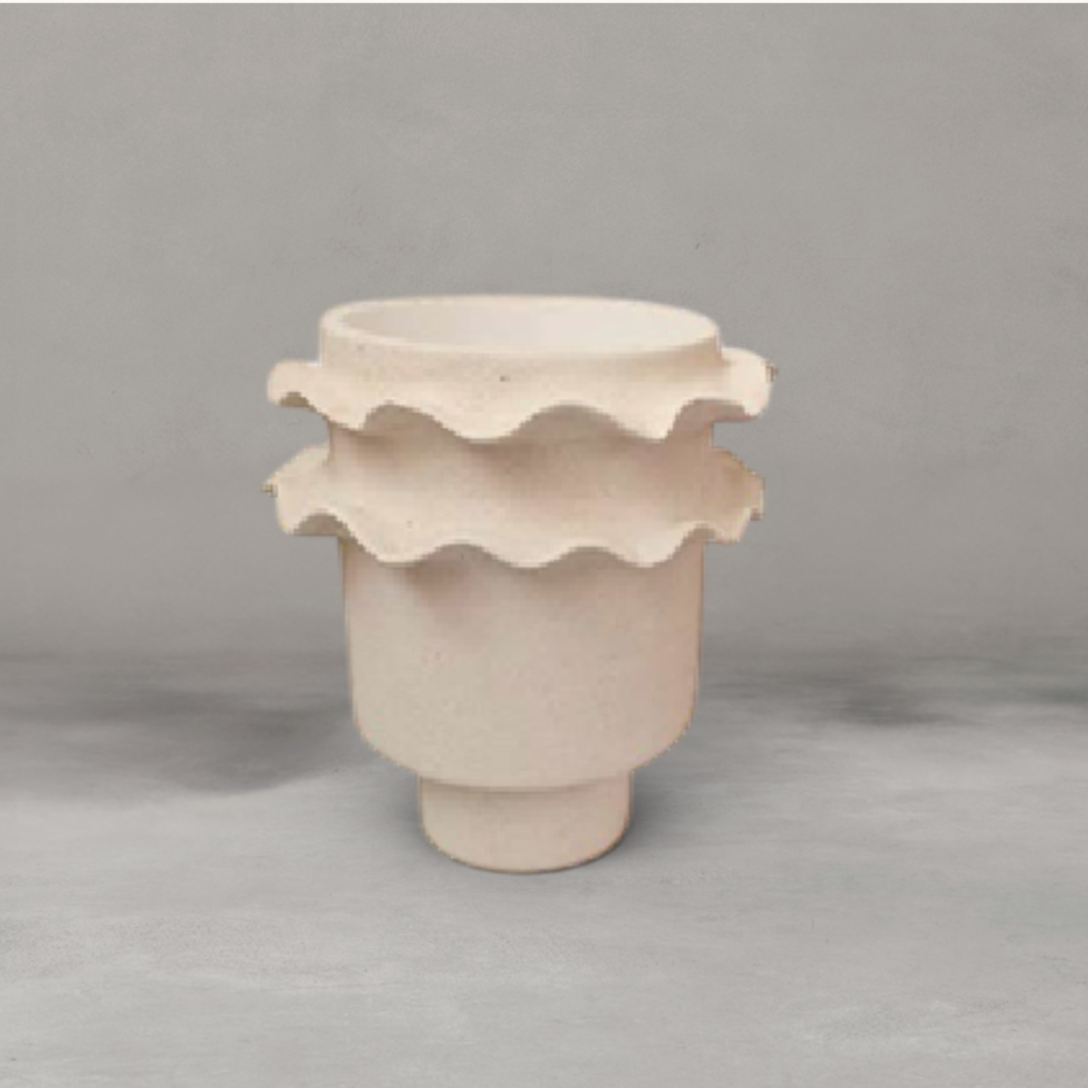 HANKI Vertigo Vase sculptural spiralling ceramic décor