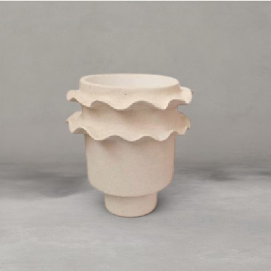 HANKI Vertigo Vase sculptural spiralling ceramic décor